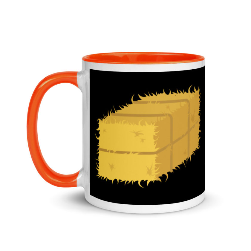 Hay! Bale of hay Mug with Color Inside - Image 9