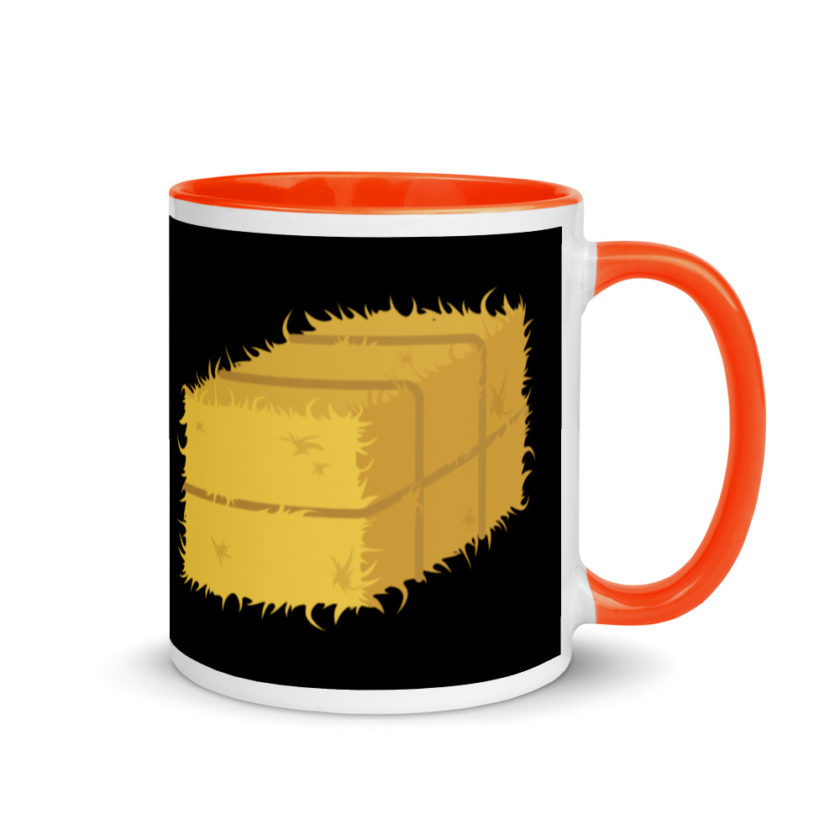 Hay! Bale of hay Mug with Color Inside - Image 7