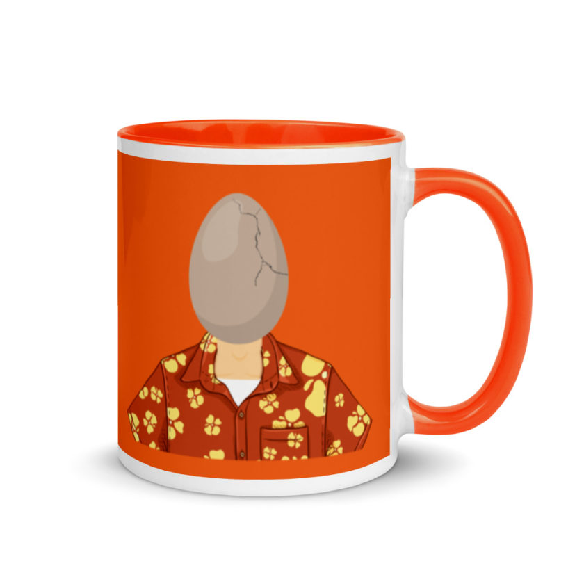 Egg head from 50 firsts dates Mug with Color Inside - Image 8
