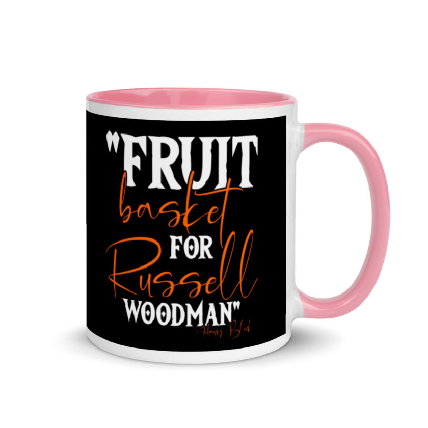 Fruit basket for Russell woodman Mug with Color Inside - Image 13