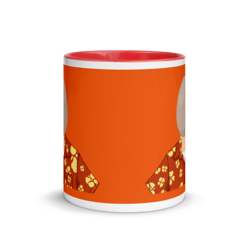 Egg head from 50 firsts dates Mug with Color Inside - Image 6
