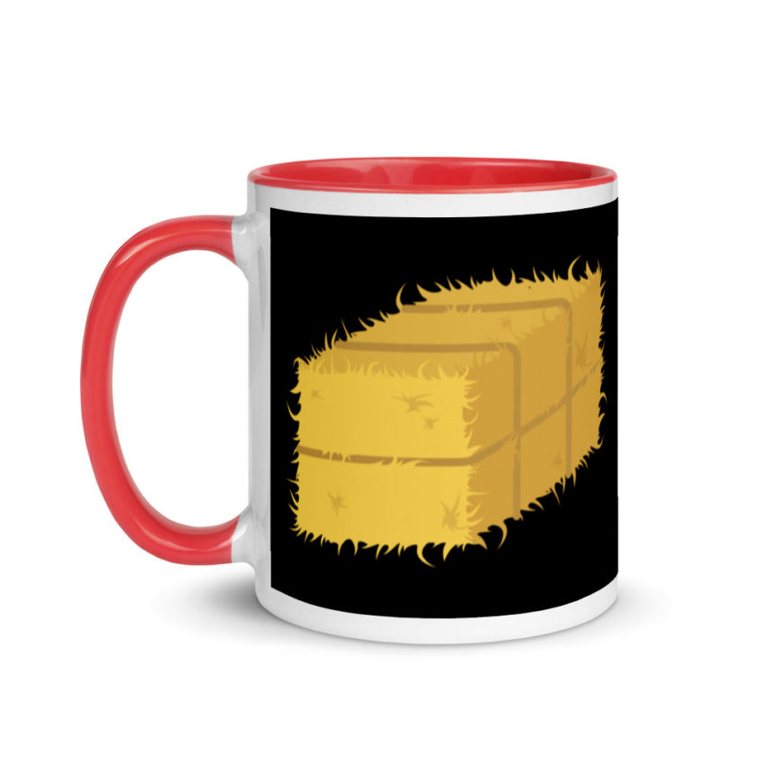 Hay! Bale of hay Mug with Color Inside - Image 6