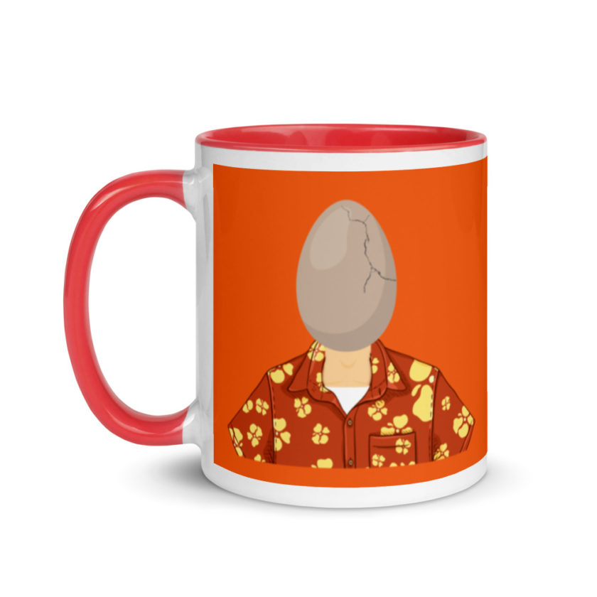 Egg head from 50 firsts dates Mug with Color Inside - Image 7