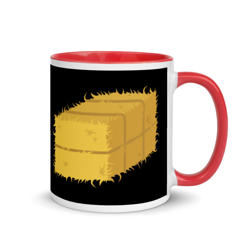 Hay! Bale of hay Mug with Color Inside - Image 4