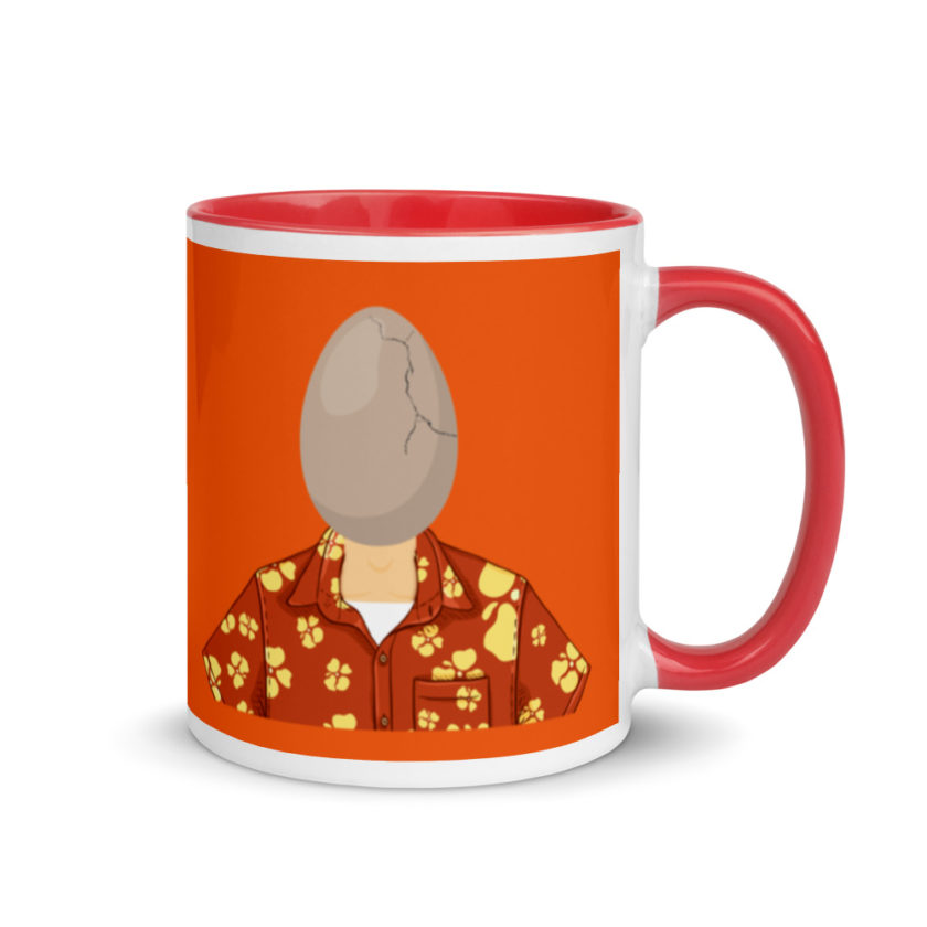 Egg head from 50 firsts dates Mug with Color Inside - Image 5