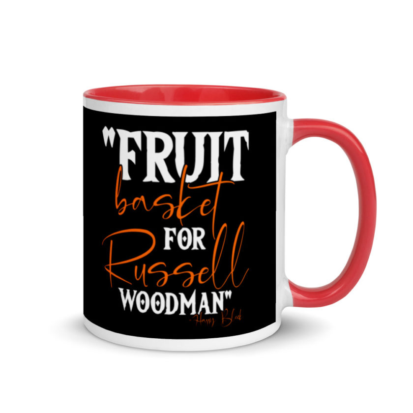 Fruit basket for Russell woodman Mug with Color Inside - Image 4