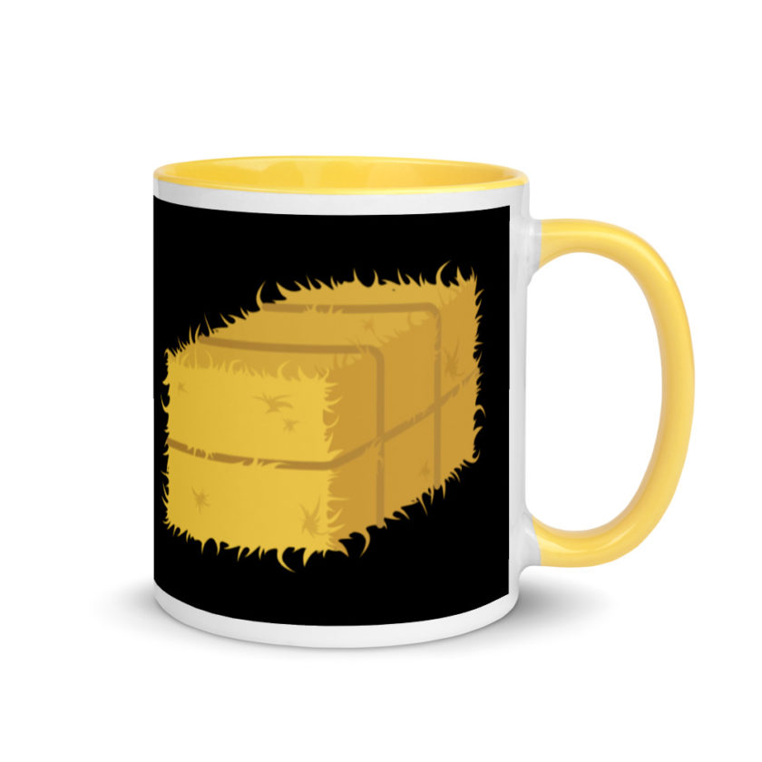 Hay! Bale of hay Mug with Color Inside - Image 16
