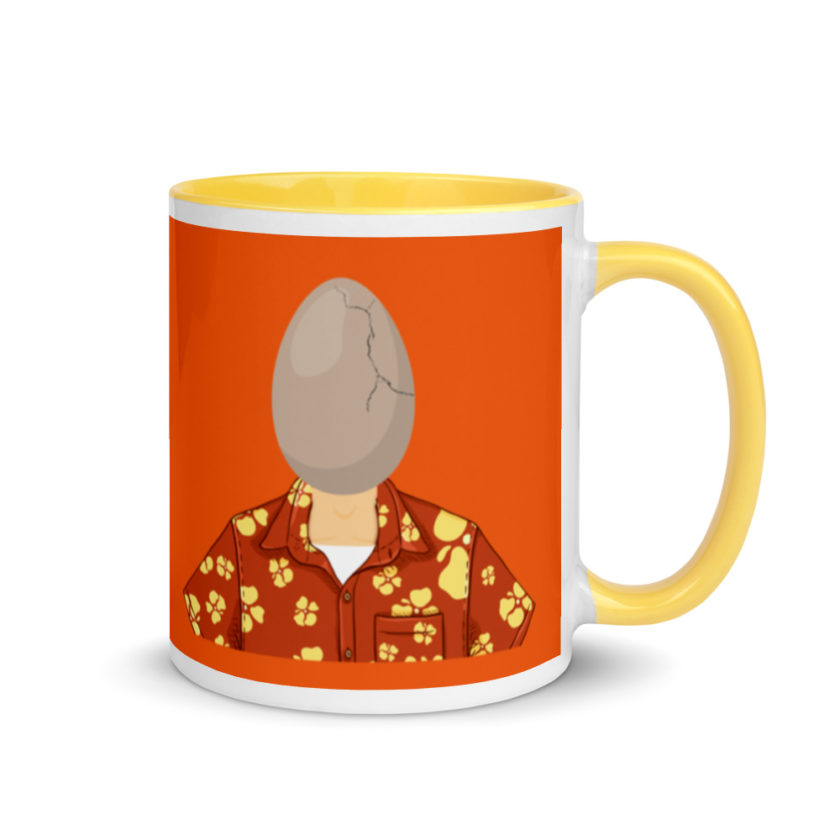 Egg head from 50 firsts dates Mug with Color Inside - Image 16