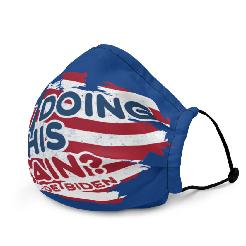 Am I Doing This Again? Joe Biden Premium face mask - Image 4