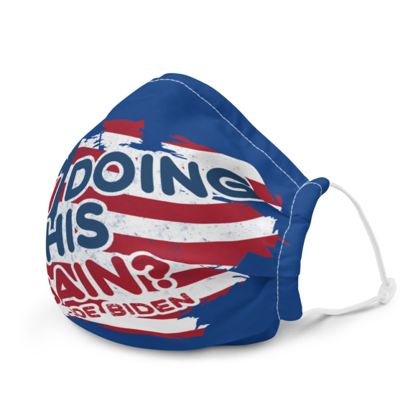 Am I Doing This Again? Joe Biden Premium face mask - Image 6