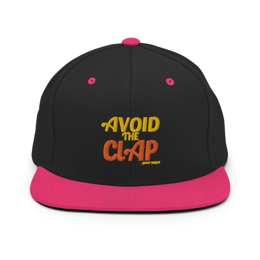 Avoid the clap. Jimmy Dugan  Snapback Hat - Image 4