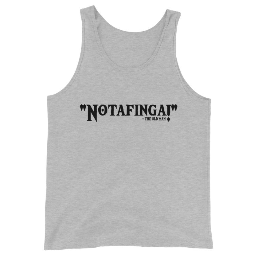 Notafinga!  Unisex Tank Top - Image 4