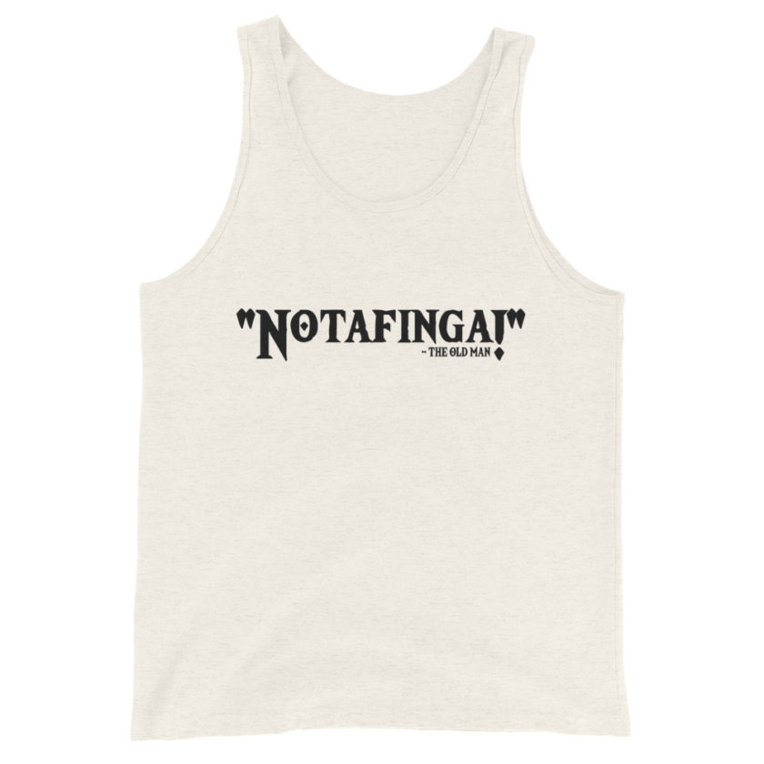 Notafinga!  Unisex Tank Top - Image 5
