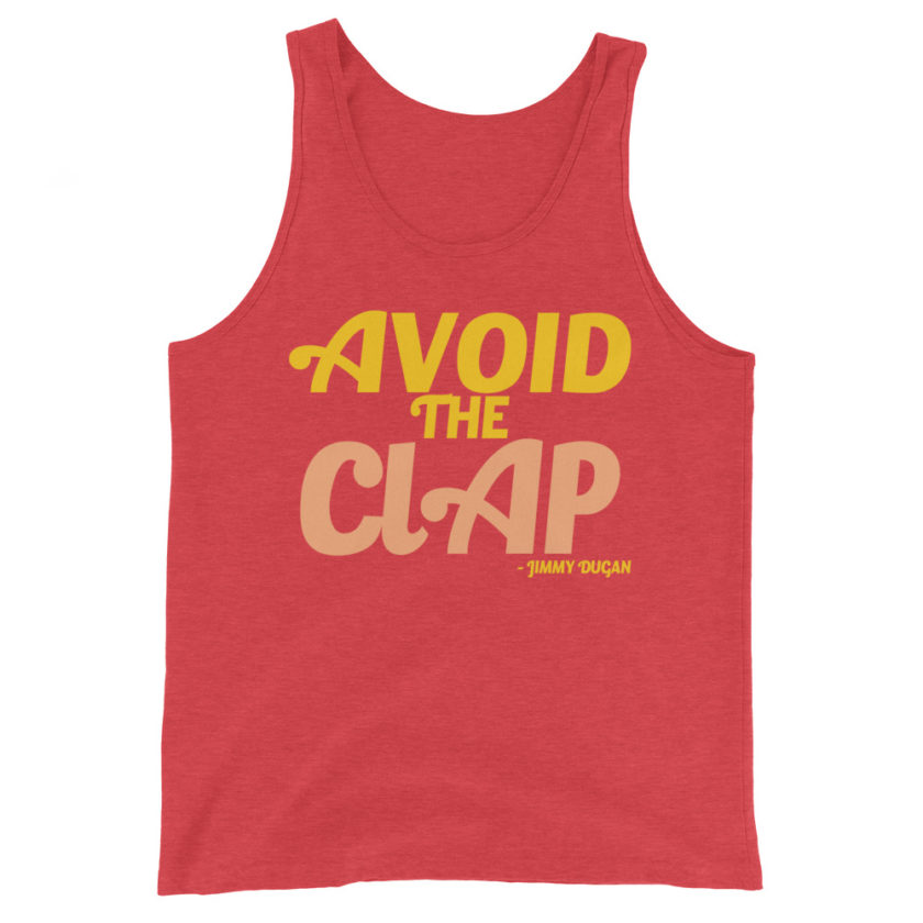 Avoid the clap. Jimmy Dugan  Unisex Tank Top - Image 7