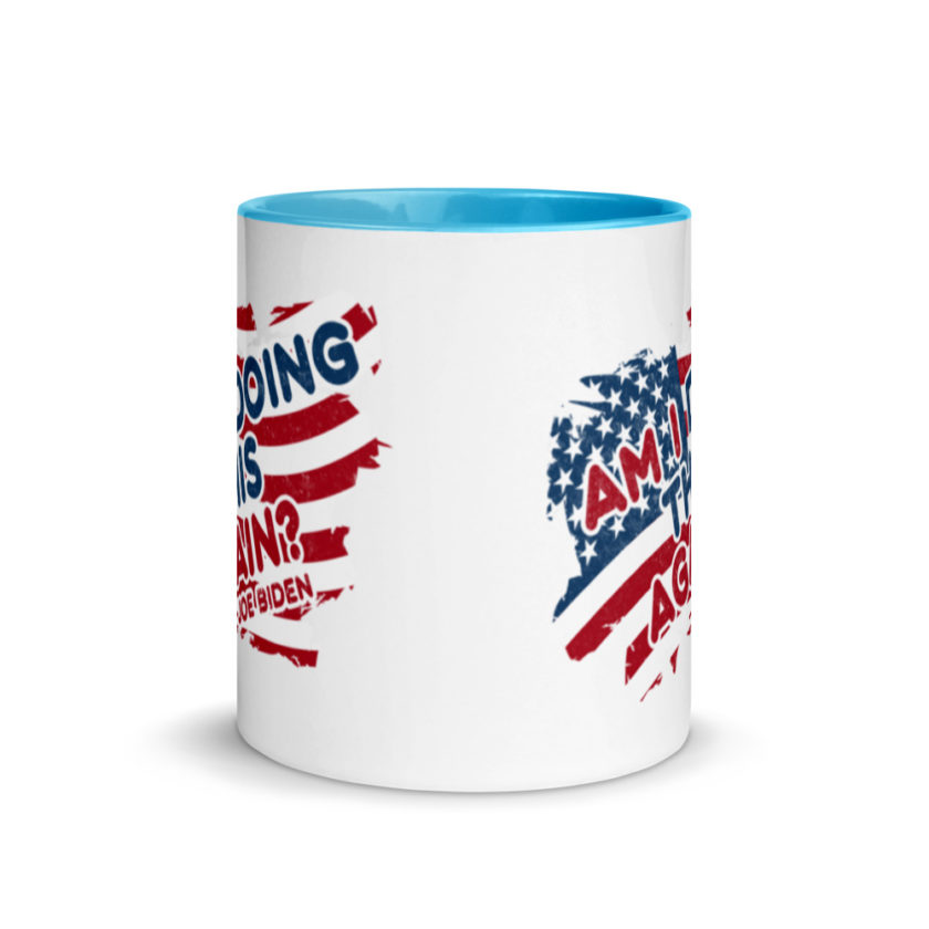 Am I Doing This Again? Joe Biden  Mug with Color Inside - Image 11