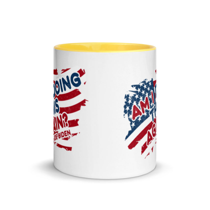Am I Doing This Again? Joe Biden  Mug with Color Inside - Image 17