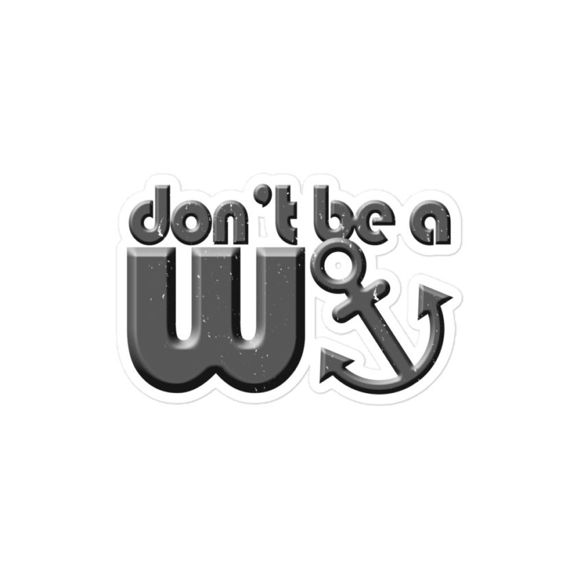 Don’t be a wanker. Bubble-free stickers