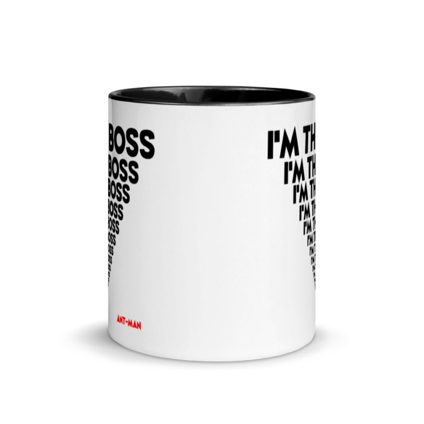 I'm the boss, I'm the boss I'm the boss... Ant-Man  Mug with Color Inside - Image 3