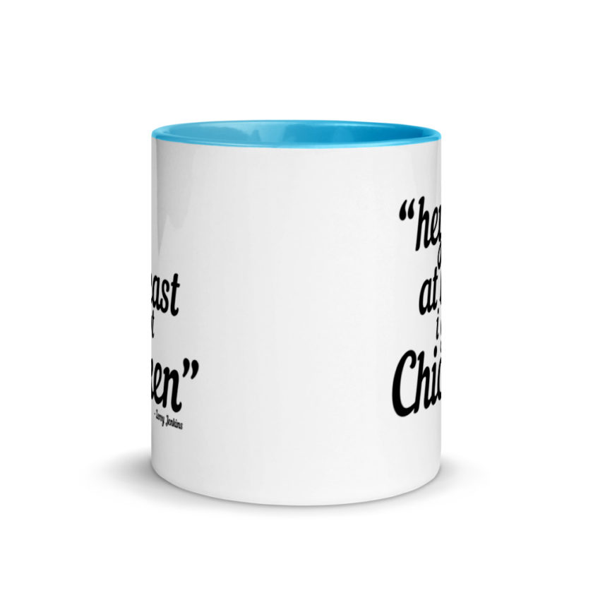 Hey, at least I got chicken -Leroy Jenkins, Wow Mug with Color Inside - Image 11