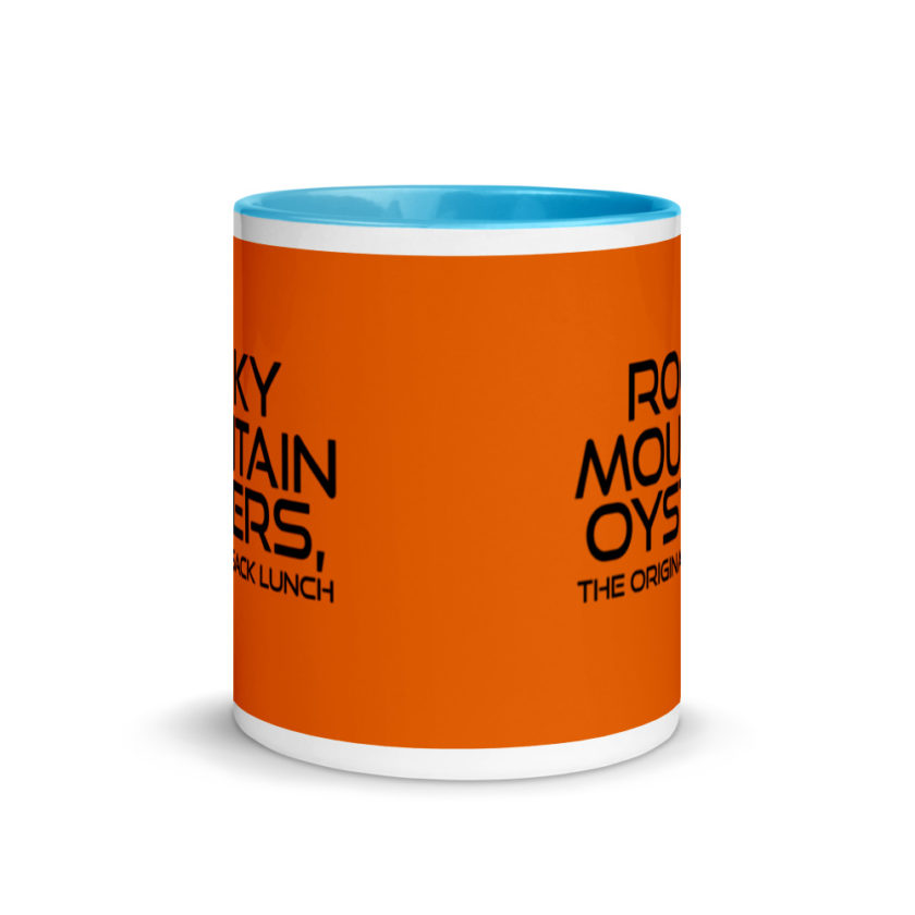 Rocky Mountain Oysters, the original sack lunch.  Mug with Color Inside - Image 11