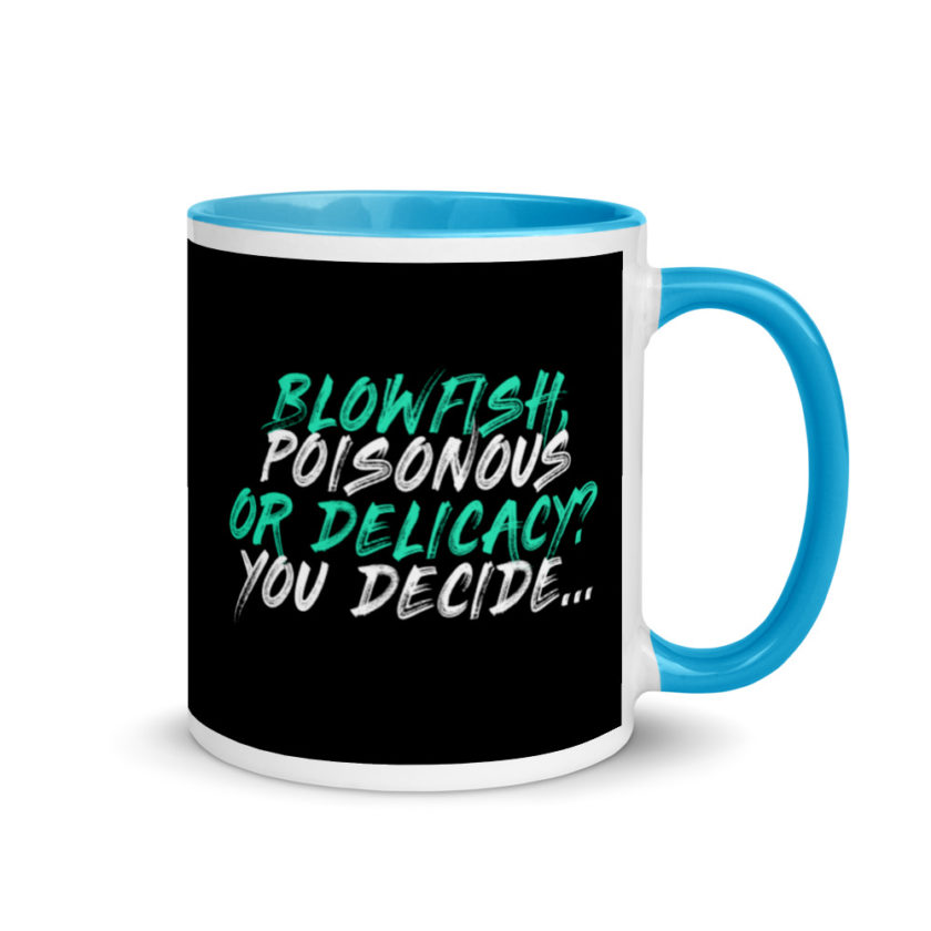 Blowfish, poisonous or delicacy…you decide. Mug with Color Inside - Image 10