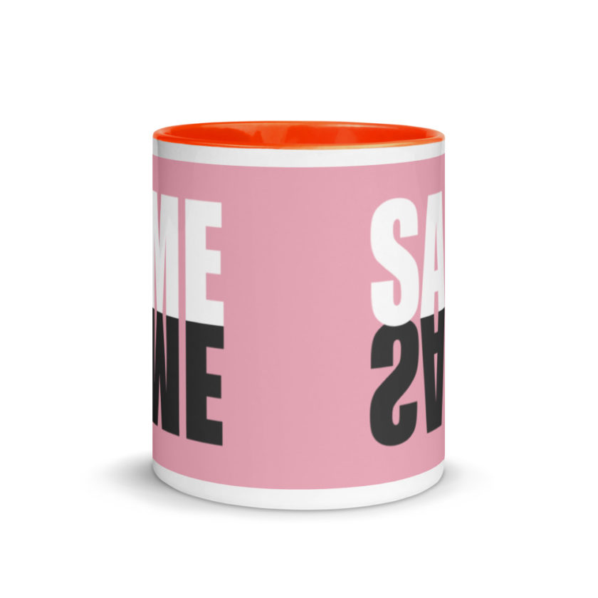 "Same same..."  Mug with Color Inside - Image 9