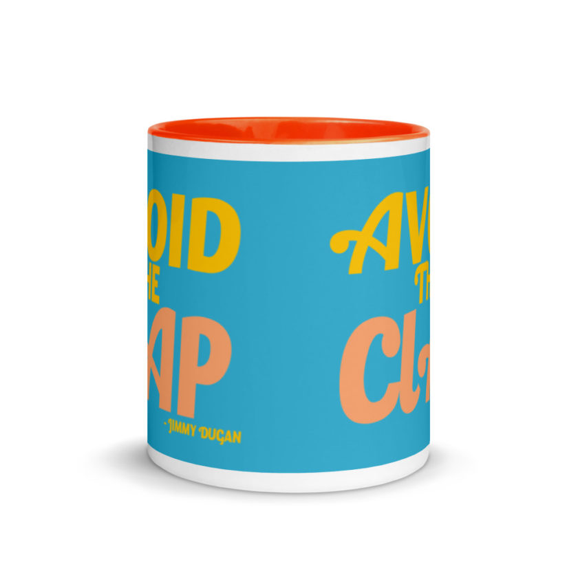Avoid the clap. Jimmy Dugan  Mug with Color Inside - Image 9
