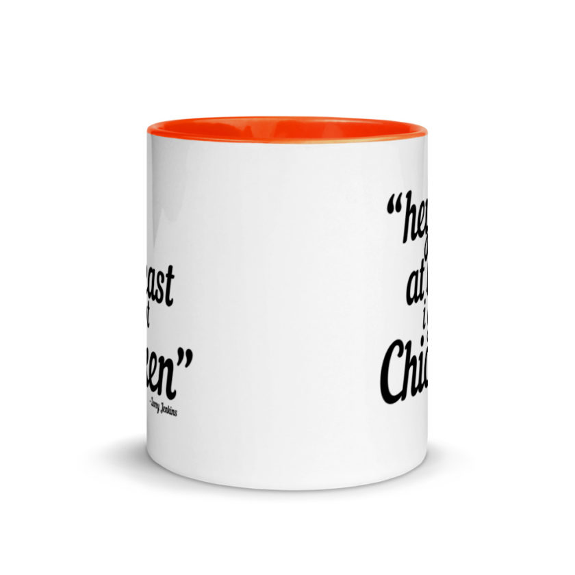 Hey, at least I got chicken -Leroy Jenkins, Wow Mug with Color Inside - Image 8