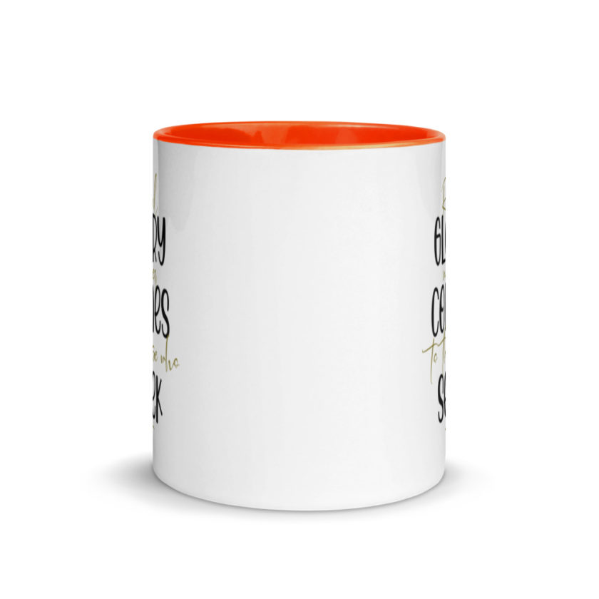 Real glory never comes to those who seek it  Mug with Color Inside - Image 8