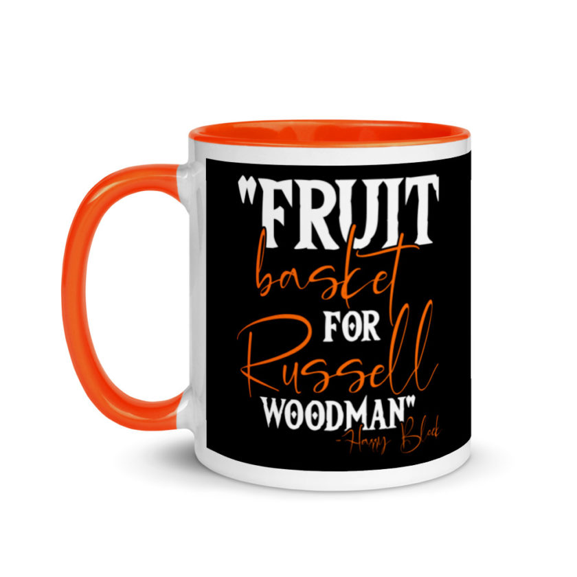 Fruit basket for Russell woodman  Mug with Color Inside - Image 9