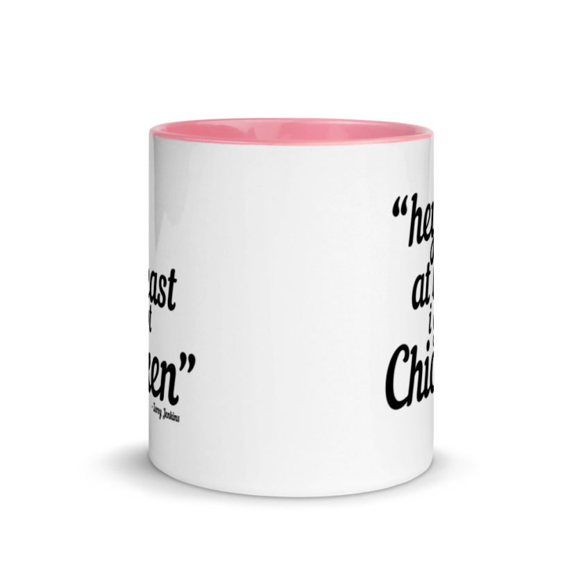 Hey, at least I got chicken -Leroy Jenkins, Wow Mug with Color Inside - Image 14