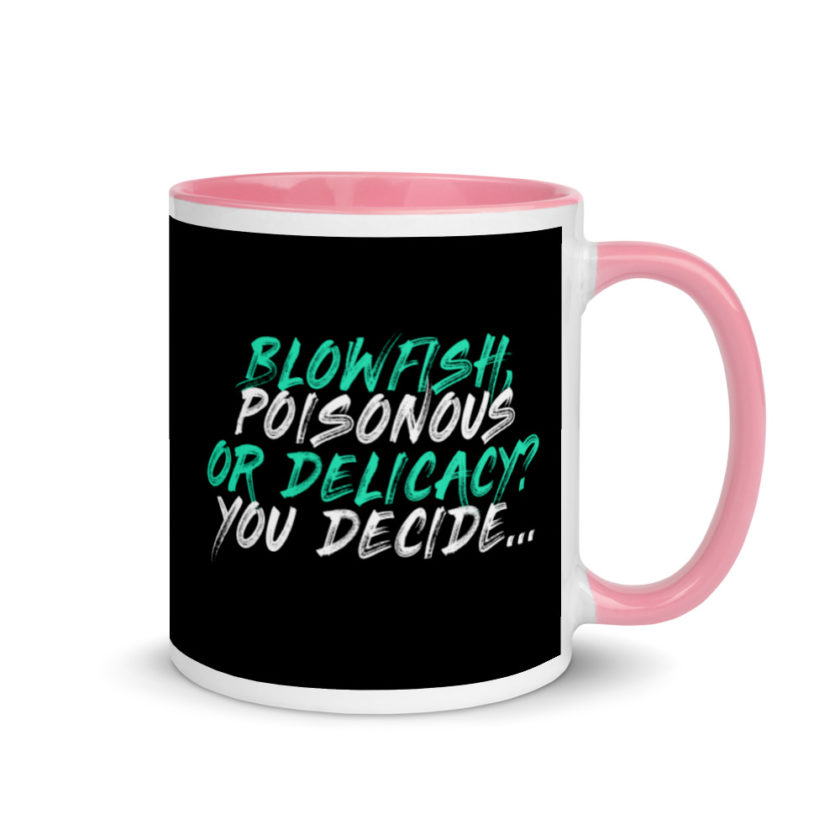 Blowfish, poisonous or delicacy…you decide. Mug with Color Inside - Image 13