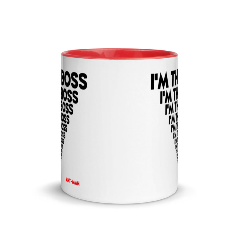 I'm the boss, I'm the boss I'm the boss... Ant-Man  Mug with Color Inside - Image 6