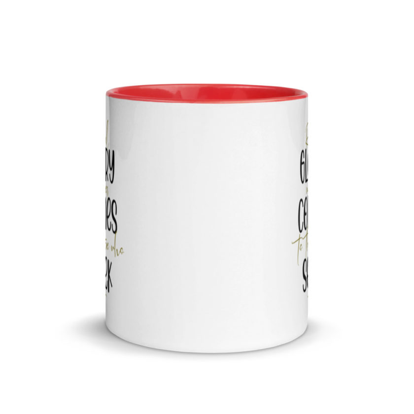 Real glory never comes to those who seek it  Mug with Color Inside - Image 5