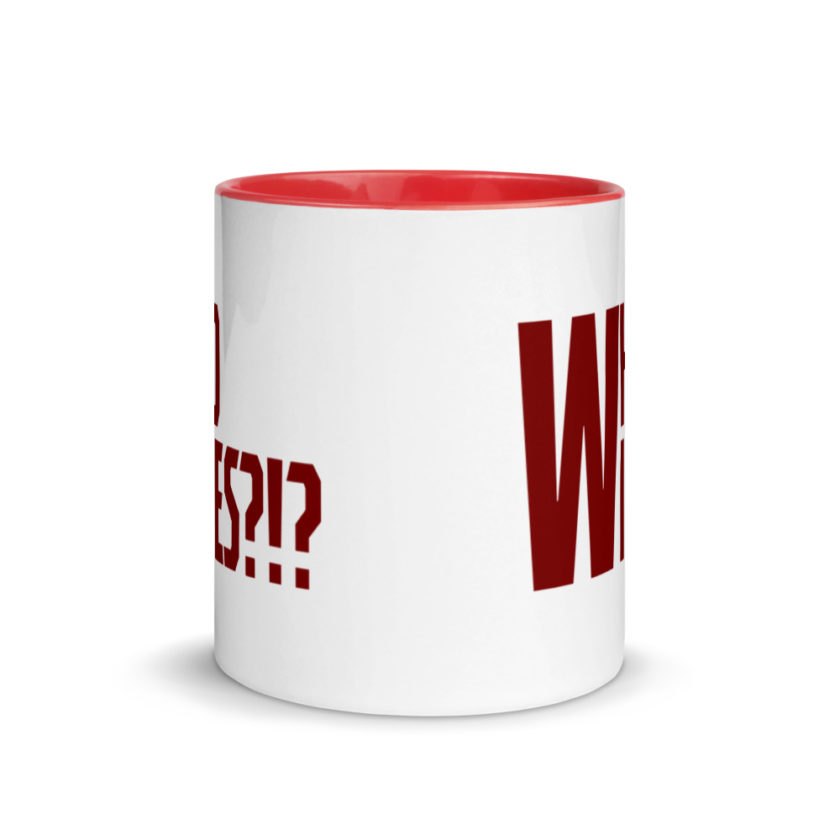 Who wipes?!? Mug with Color Inside - Image 6