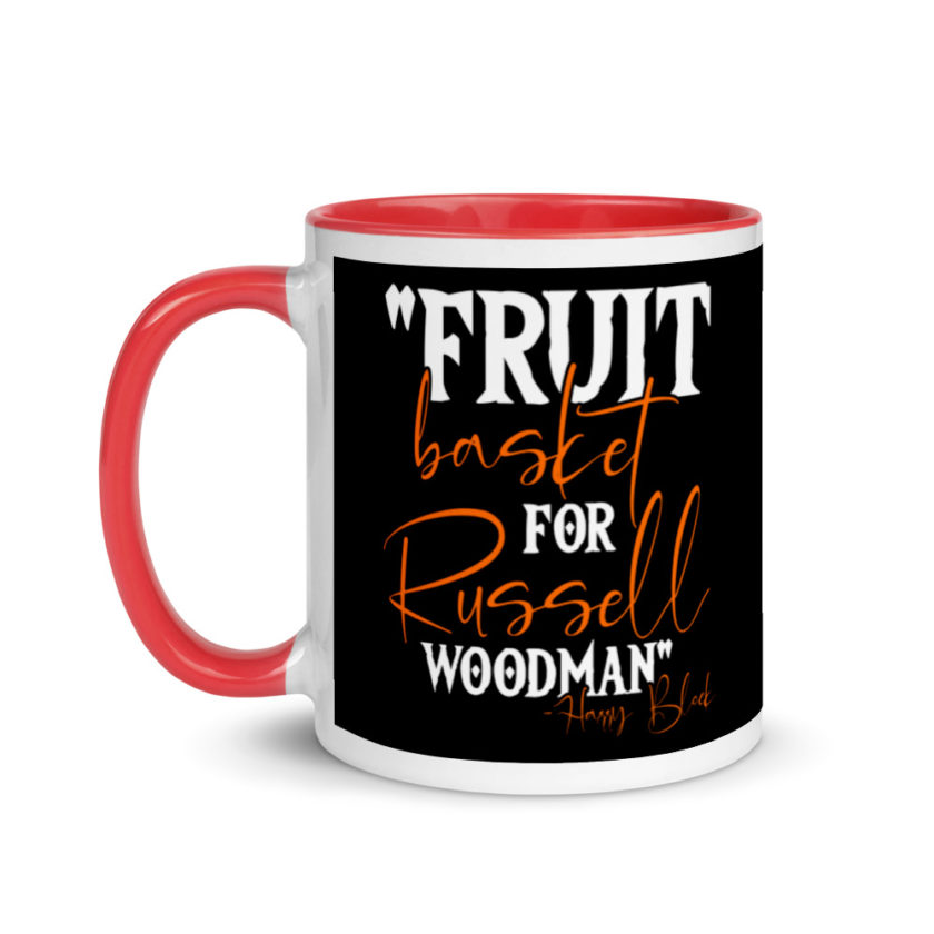 Fruit basket for Russell woodman  Mug with Color Inside - Image 6