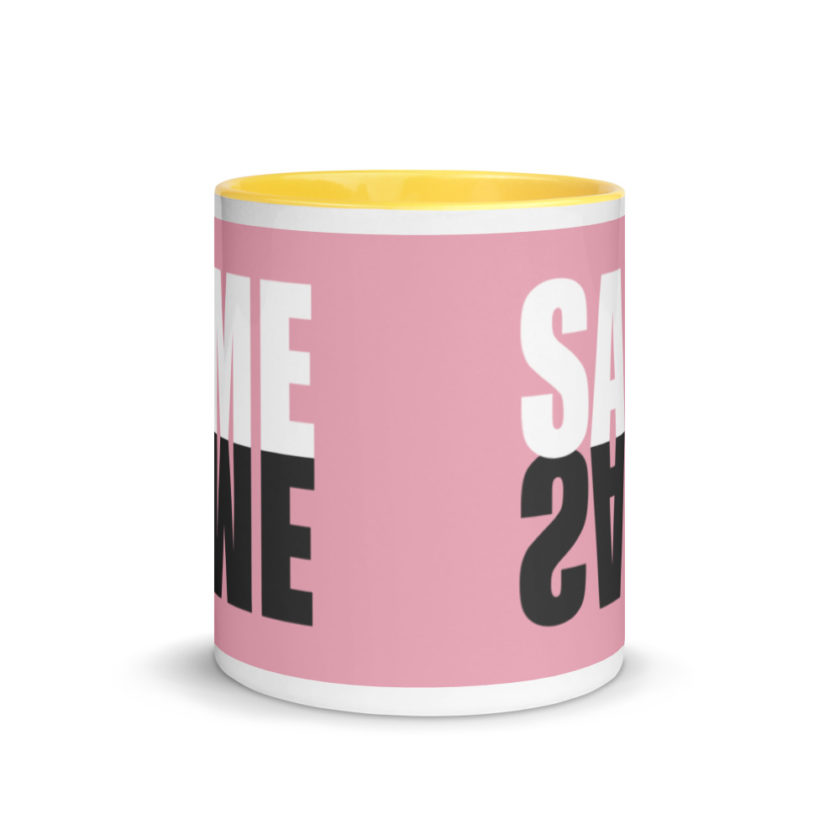 "Same same..."  Mug with Color Inside - Image 17