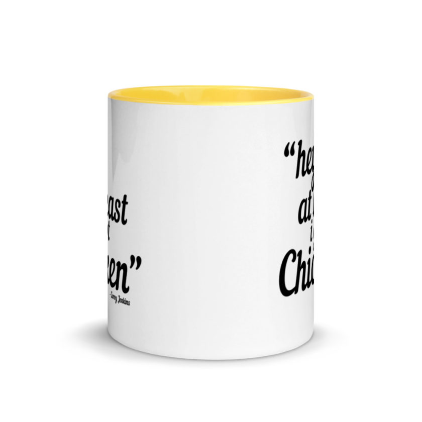 Hey, at least I got chicken -Leroy Jenkins, Wow Mug with Color Inside - Image 17