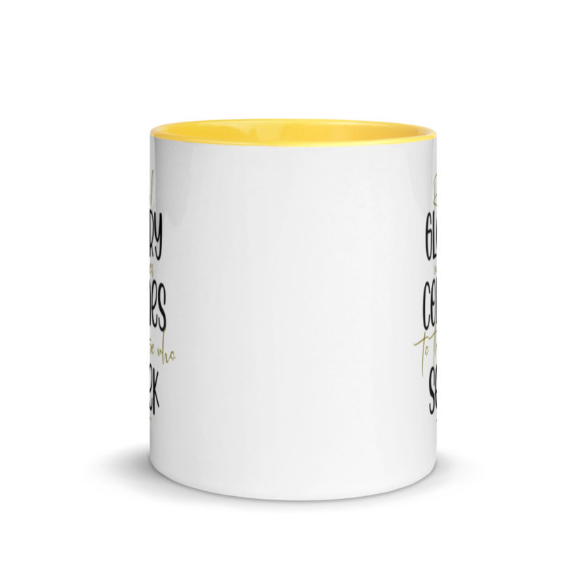 Real glory never comes to those who seek it  Mug with Color Inside - Image 17