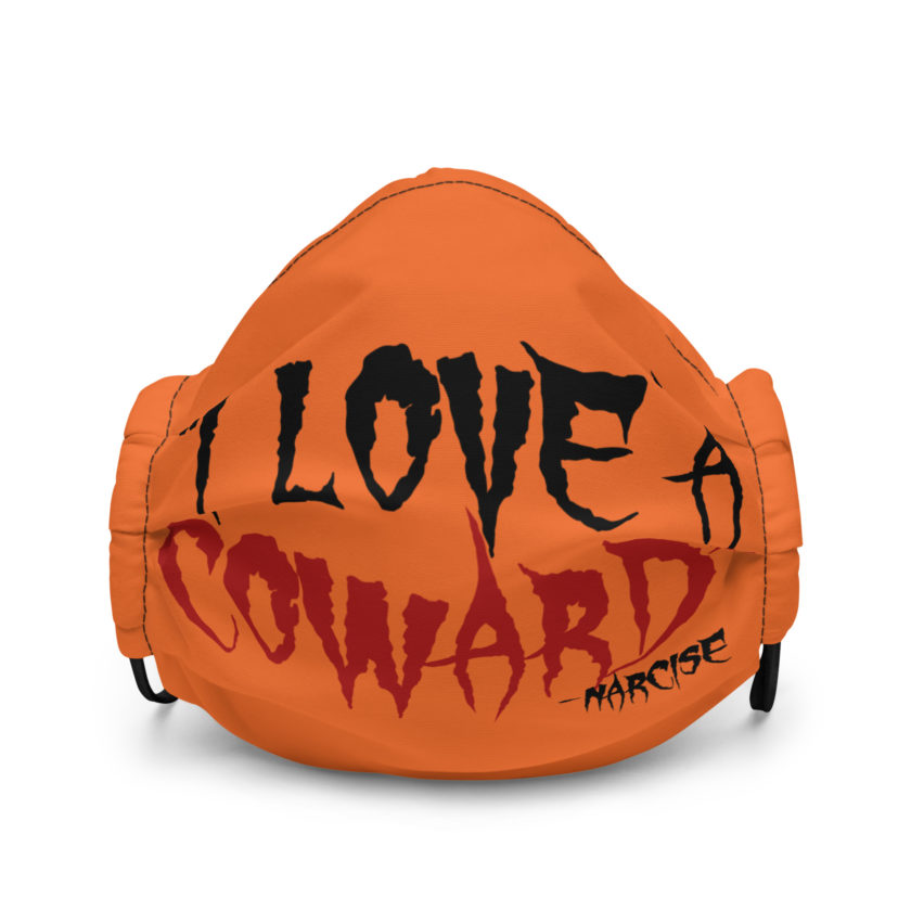 I love a coward narcissist - narcise Premium face mask - Image 2