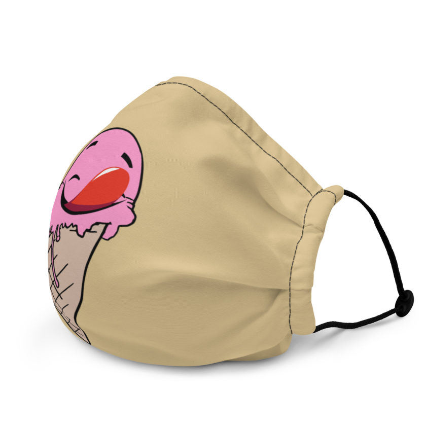 Self licking ice cream cone Premium face mask - Image 4