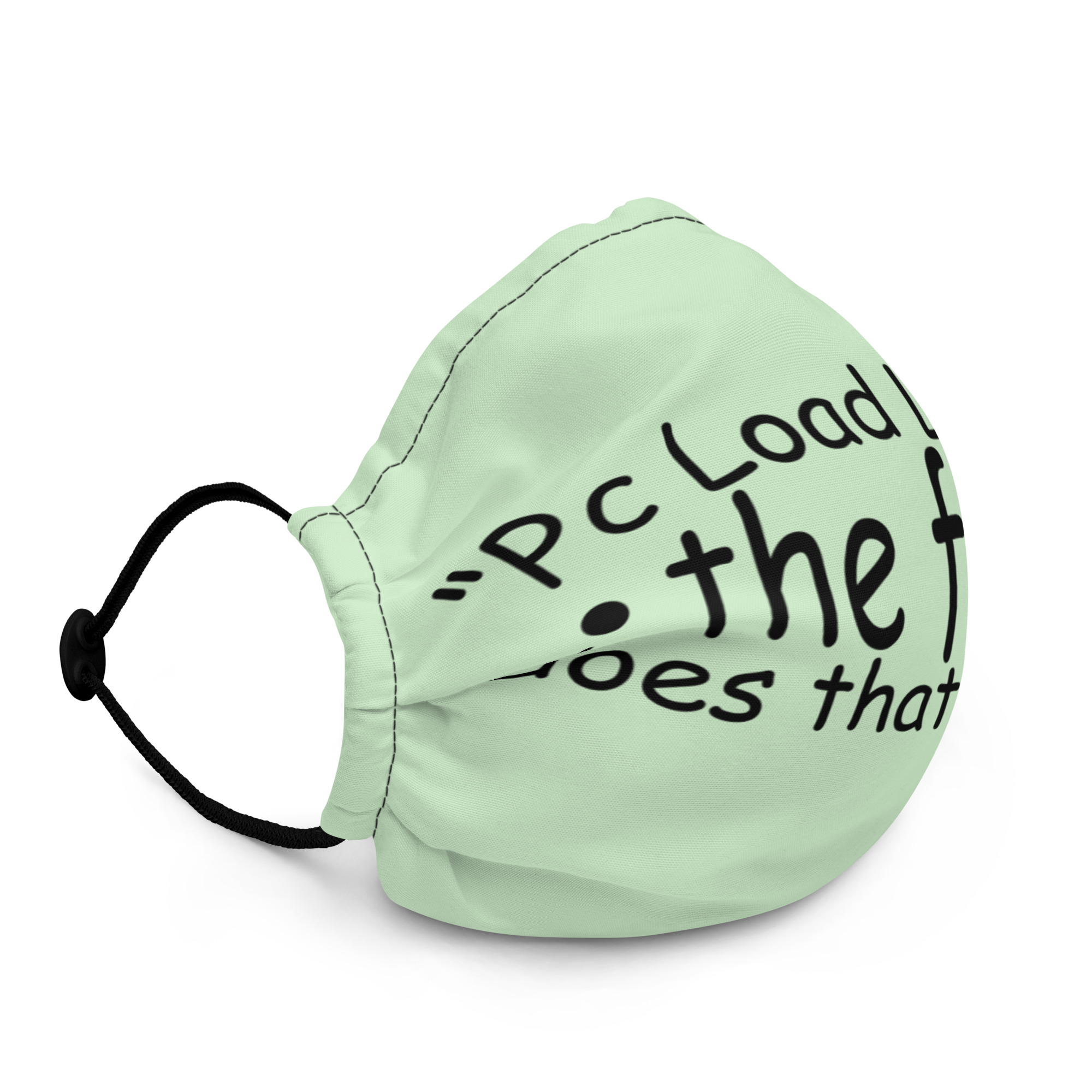 PC load Letter?! The fuck does that mean? Michael Bolton Premium face mask - Image 3