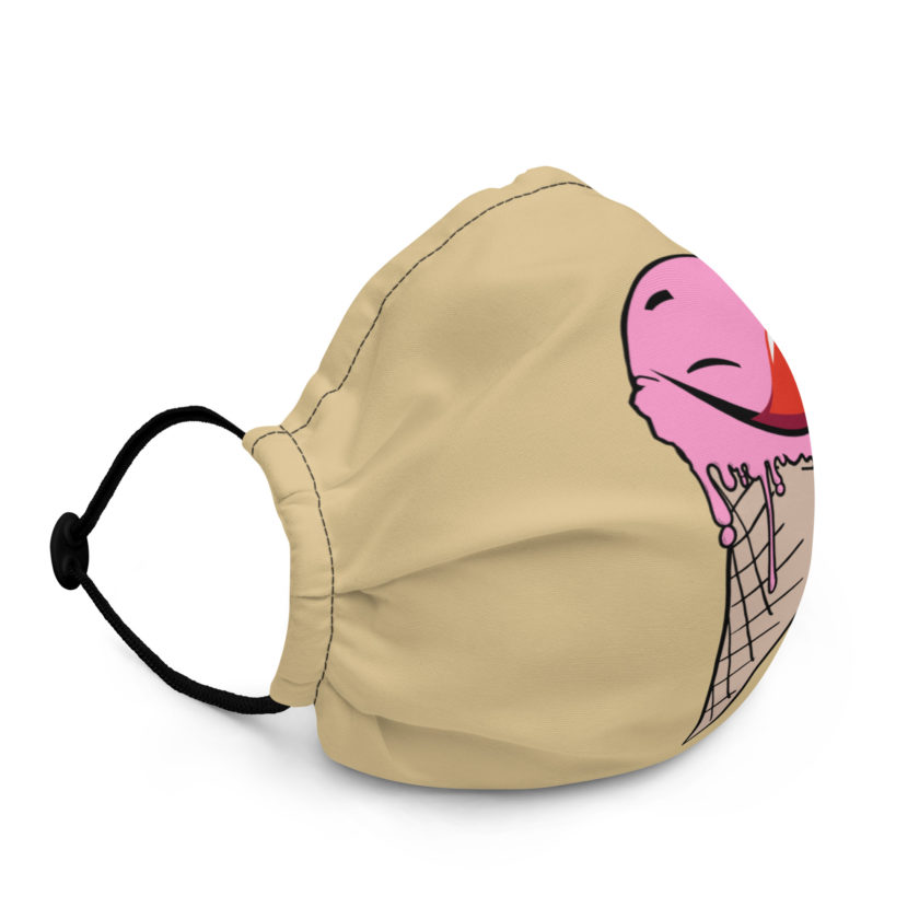 Self licking ice cream cone Premium face mask - Image 3