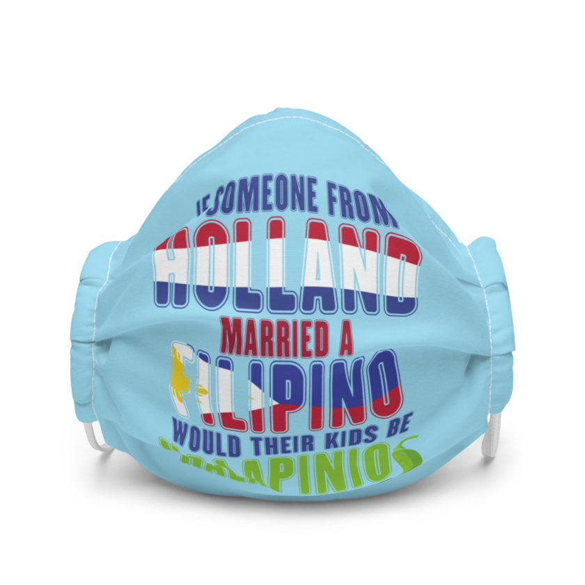 If someone from Holland married a Filipino...would their kids be halapinios Premium face mask