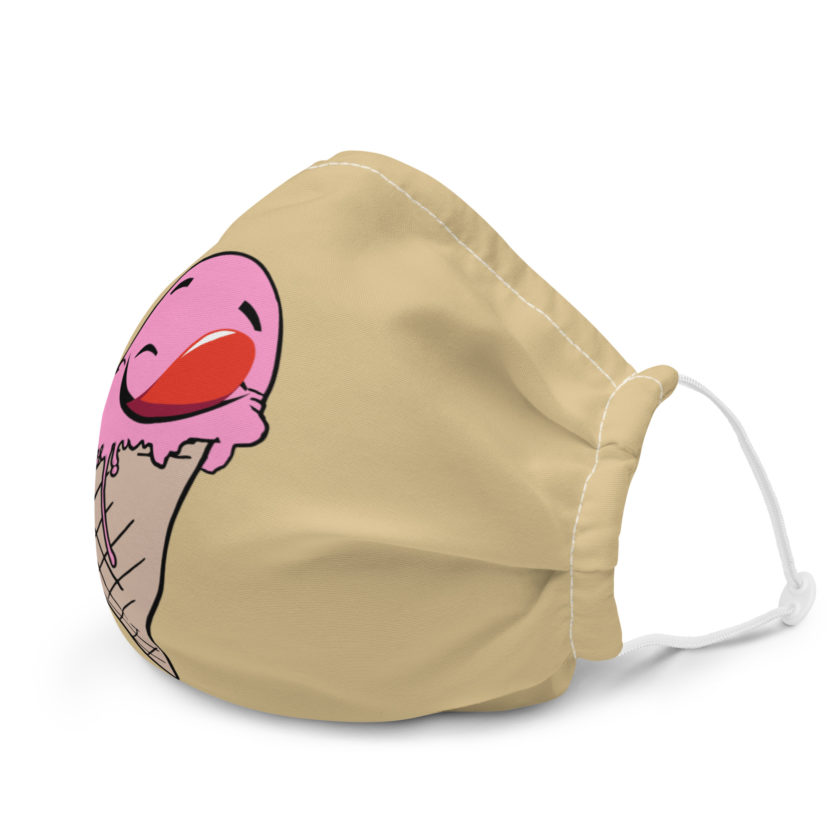 Self licking ice cream cone Premium face mask - Image 6