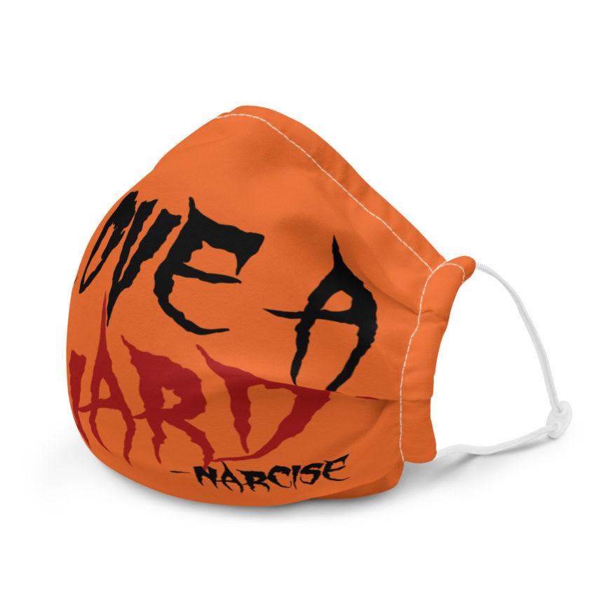 I love a coward narcissist - narcise Premium face mask - Image 6