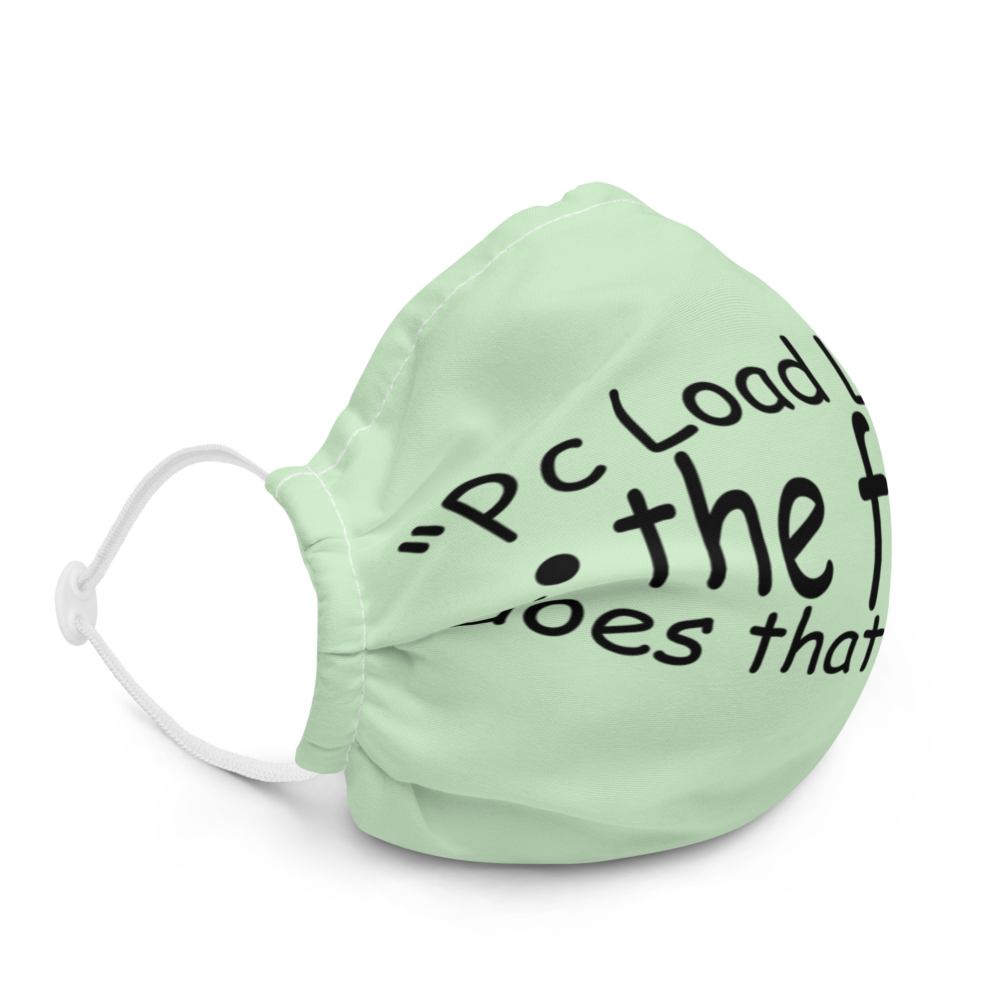 PC load Letter?! The fuck does that mean? Michael Bolton Premium face mask - Image 5