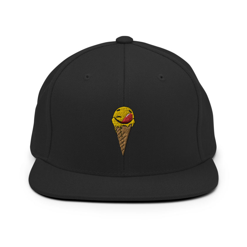 Self licking ice cream cone Snapback Hat - Image 3