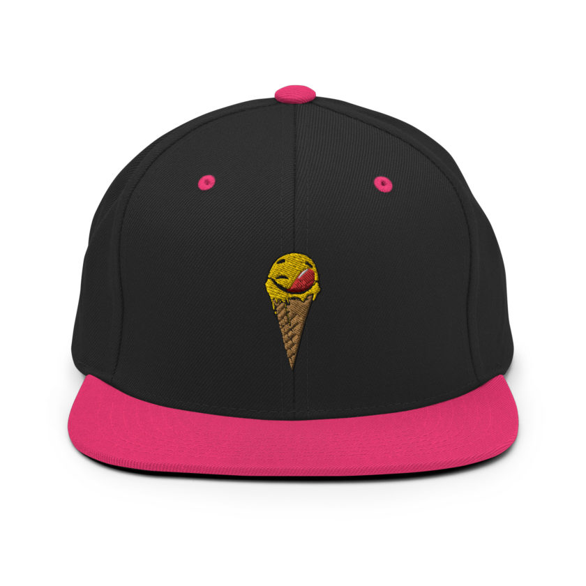 Self licking ice cream cone Snapback Hat - Image 4