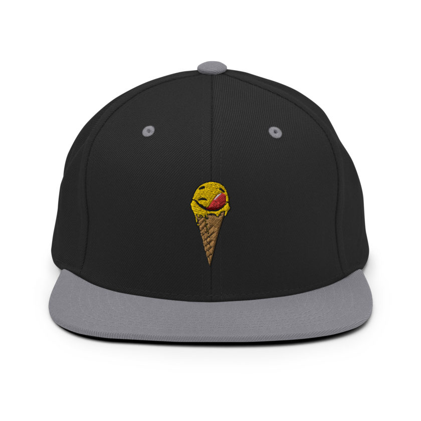 Self licking ice cream cone Snapback Hat - Image 6